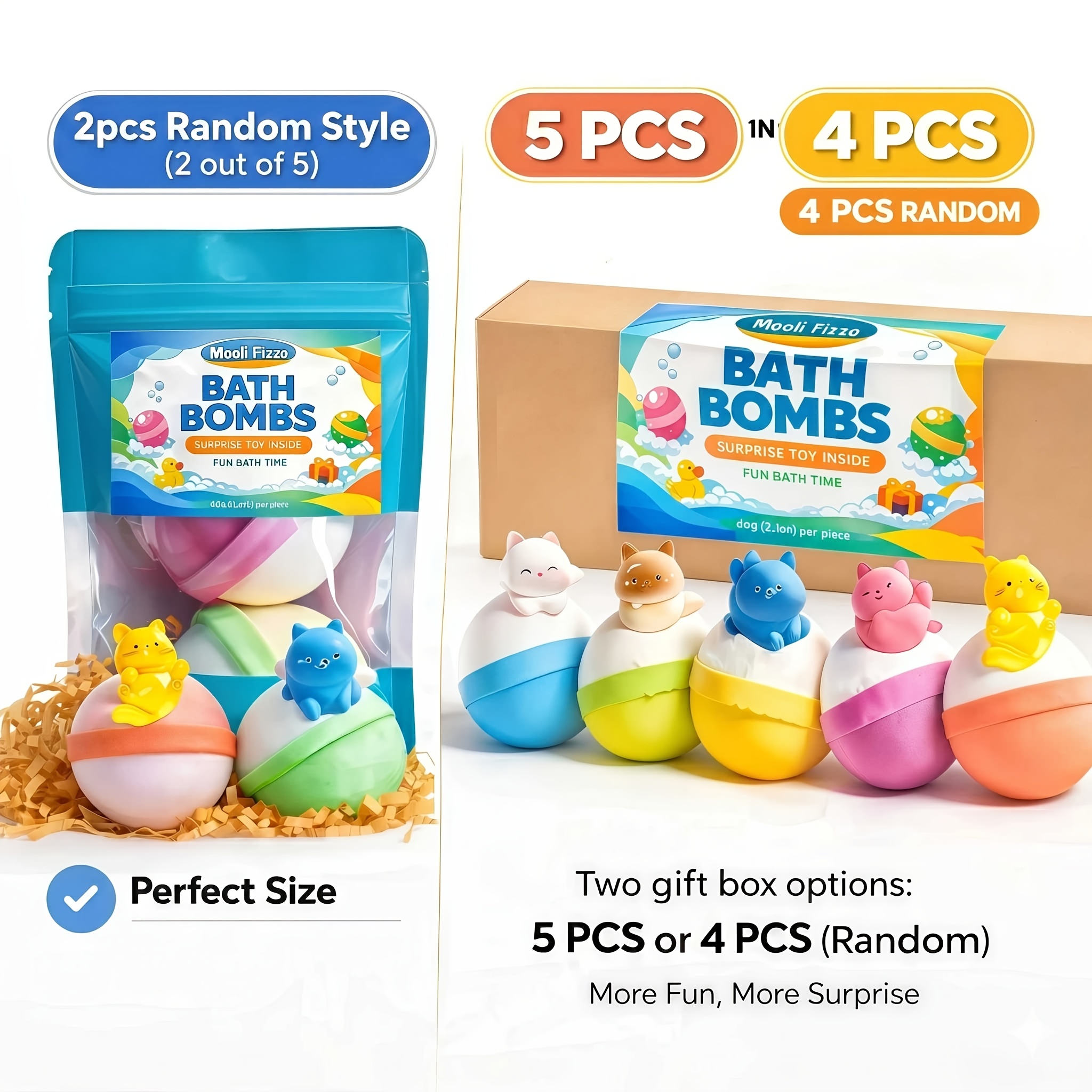 bombes de bain surprise chat    , chaque bombe de bain contient un   de chat     à lintérieur,   &  , cadeaux parfaits pour noël, halloween, saint-valentin, fête des mères Détails du produit 5