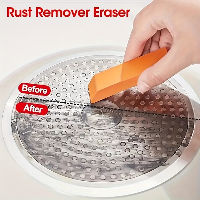 

Magic Cleaning Eraser, Safe Rubber Scrubber Tool, Effortless Household Stain And Rust Remover, Uncharged, For Bathroom Glass, Kitchen Pots