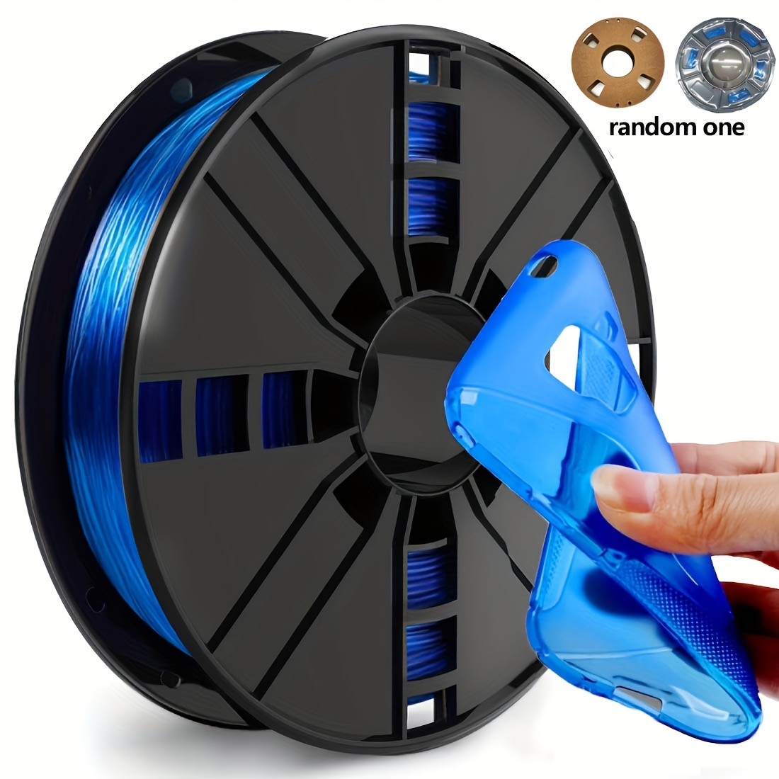 Tpu High Speed Filament 1.75mm Soft Flexible 95a Tpu Roll, Translucent 3d Printer Filament, 200g/7.05oz Spool, Dimensional Accuracy +/- Mm, Random Spool, Fit Most Fdm Printer