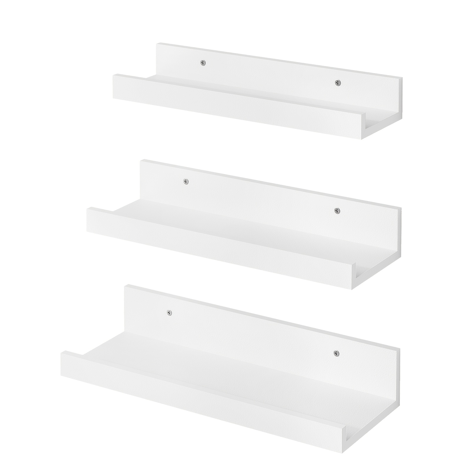 TEMU Tomnk 3 pezzi Mensola Flottante da Parete, Scaffale Portaoggetti a Forma di U in MDF Stile Retr簷, Organizer da Parete, per Soggiorno, Camera da