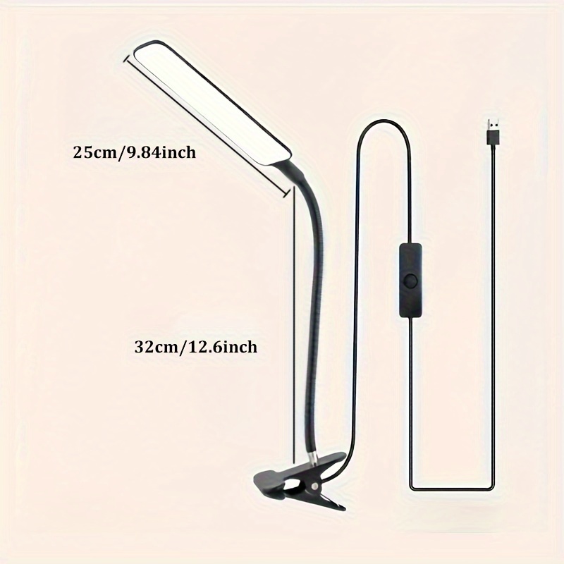 Led Desk Lamp Dlxtech Swing Arm Table Lamp Clamp Flexible - Temu