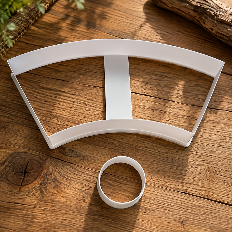 TEMU 2pcs Clay Cutter Set Suitable For Cups & Tea Cups - Urn-shaped Plate Cutting Templates With Plastic Craft Tool, Handmade Ceramic Plate Cutting