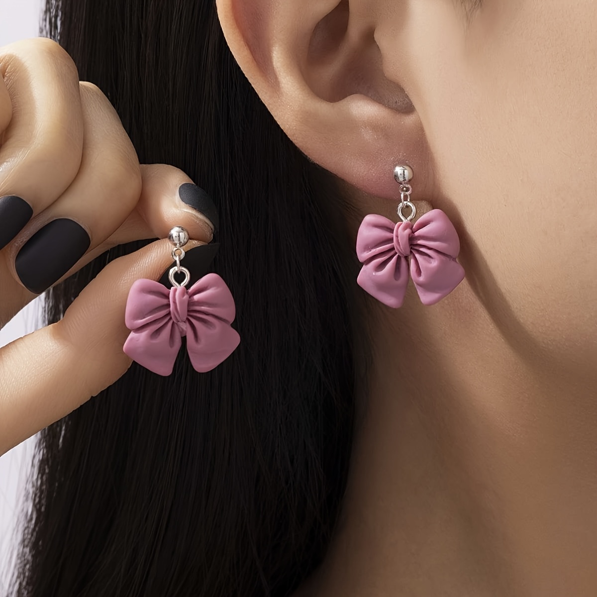 

Elegant & Cute Stud Earrings - Resin, Iron Posts For & Party Wear