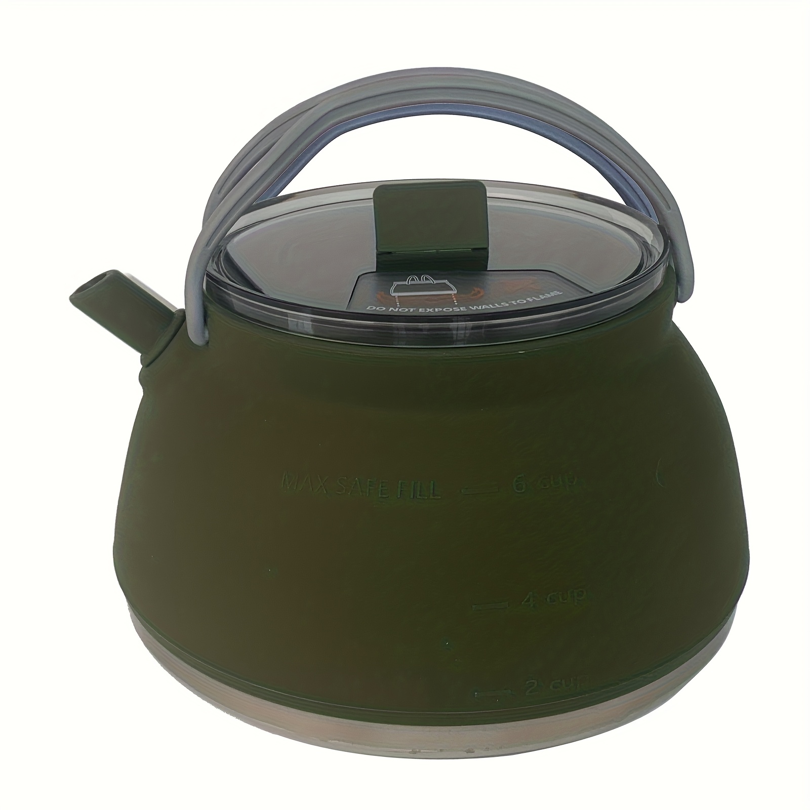 1pc Portable 50oz Foldable Kettle For Quick Brewing Of Tea And Coffee, Kettle With Handle, Suitable For Hiking, Camping, Traveling, Hiking, Self-driving