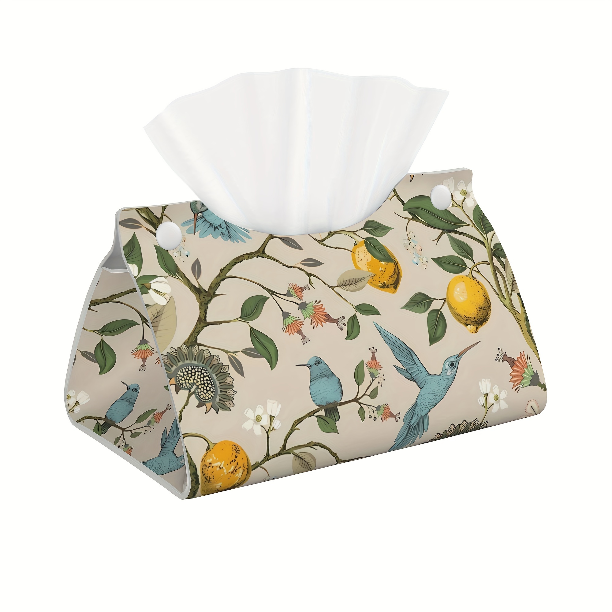 TEMU Print Tissue Box - , Suitable For Bathroom, Room, Bedroom, , Table, And Dining Table