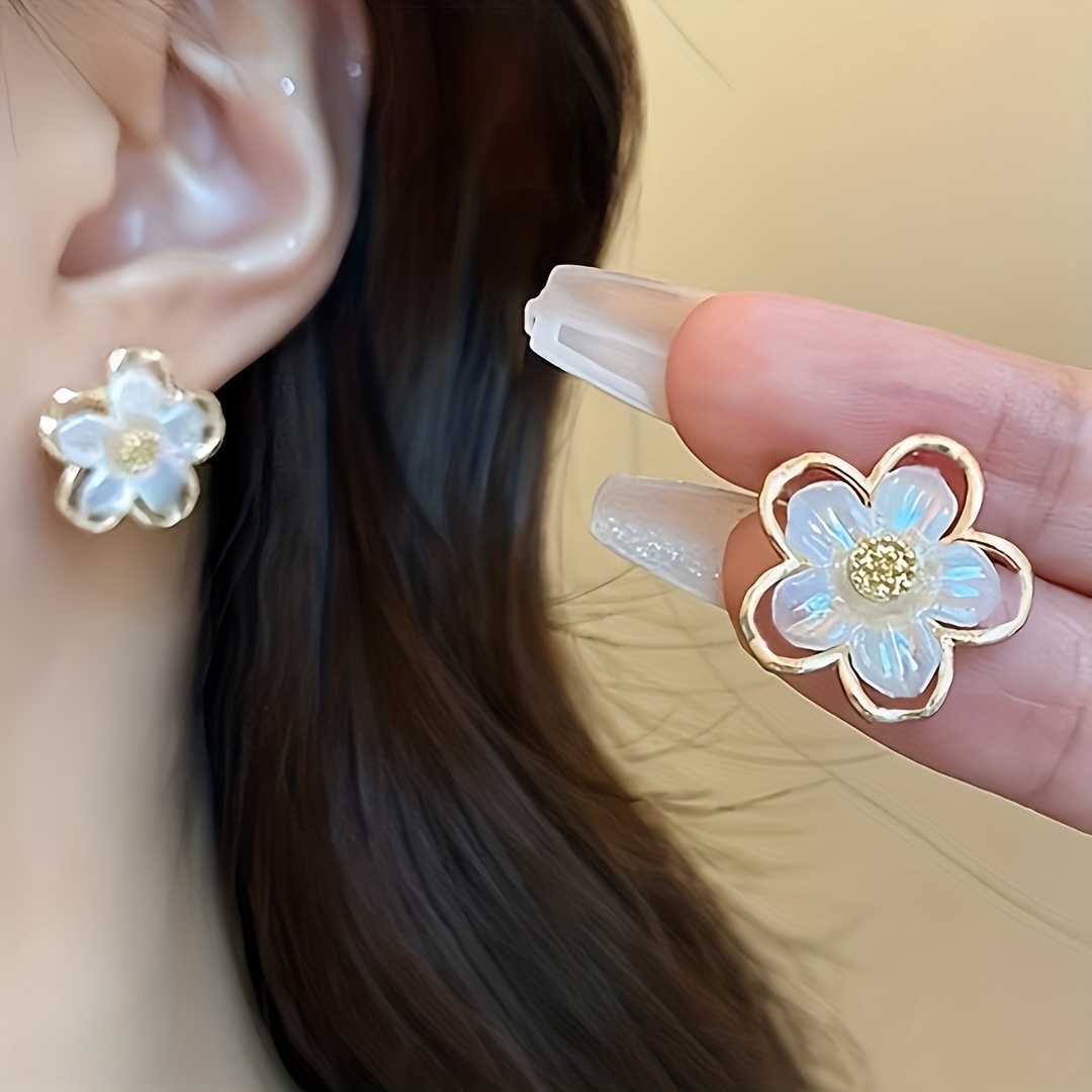 6 Pairs Vintage Elegant Rhinestone Earrings Set