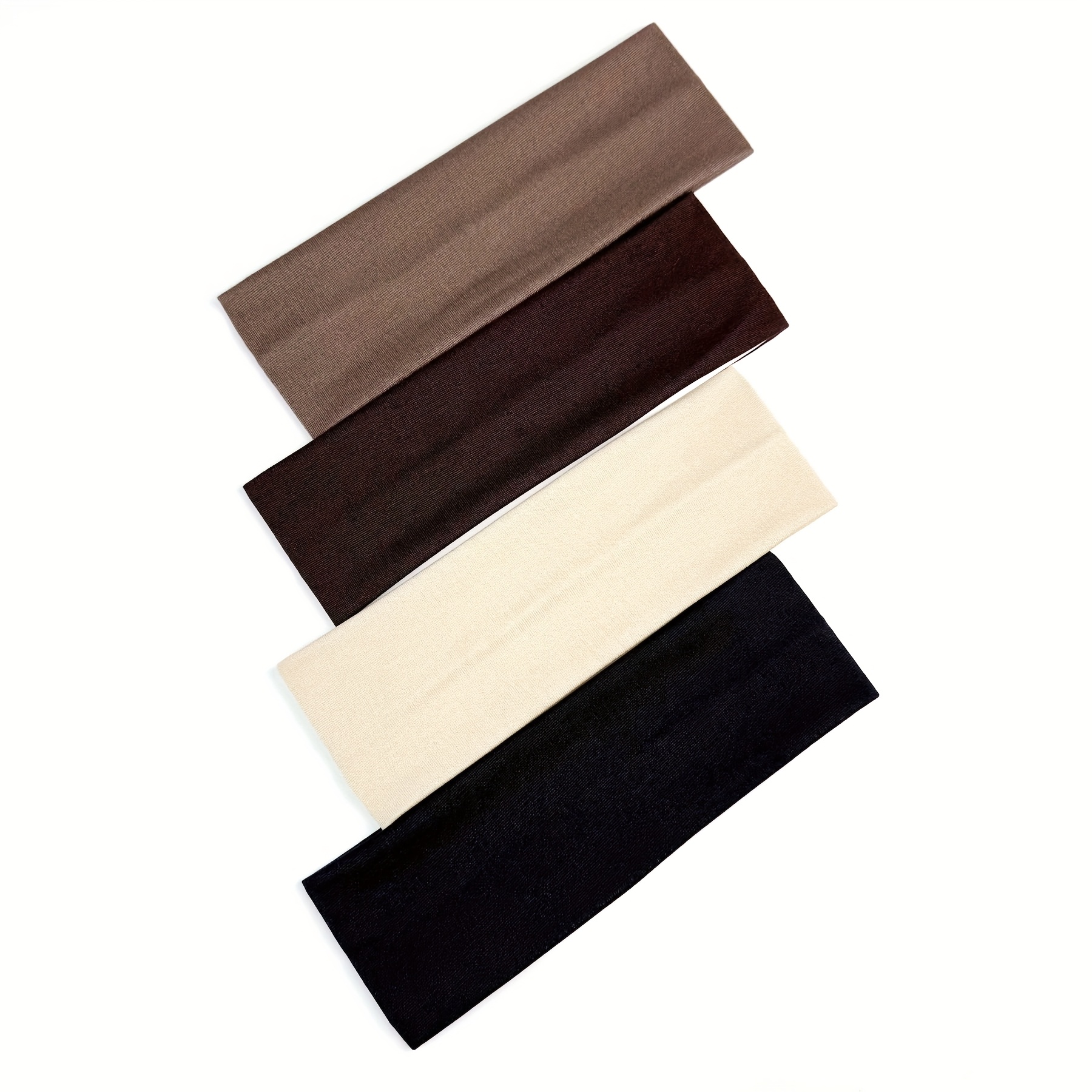 TEMU Bandeau Femme Anti-Transpiration Antidérapant - 4pcs Élastiques Cheveux, Convient aux Bandeaux Femme, Bandeaux Élastiques , Idéal pour Yoga,