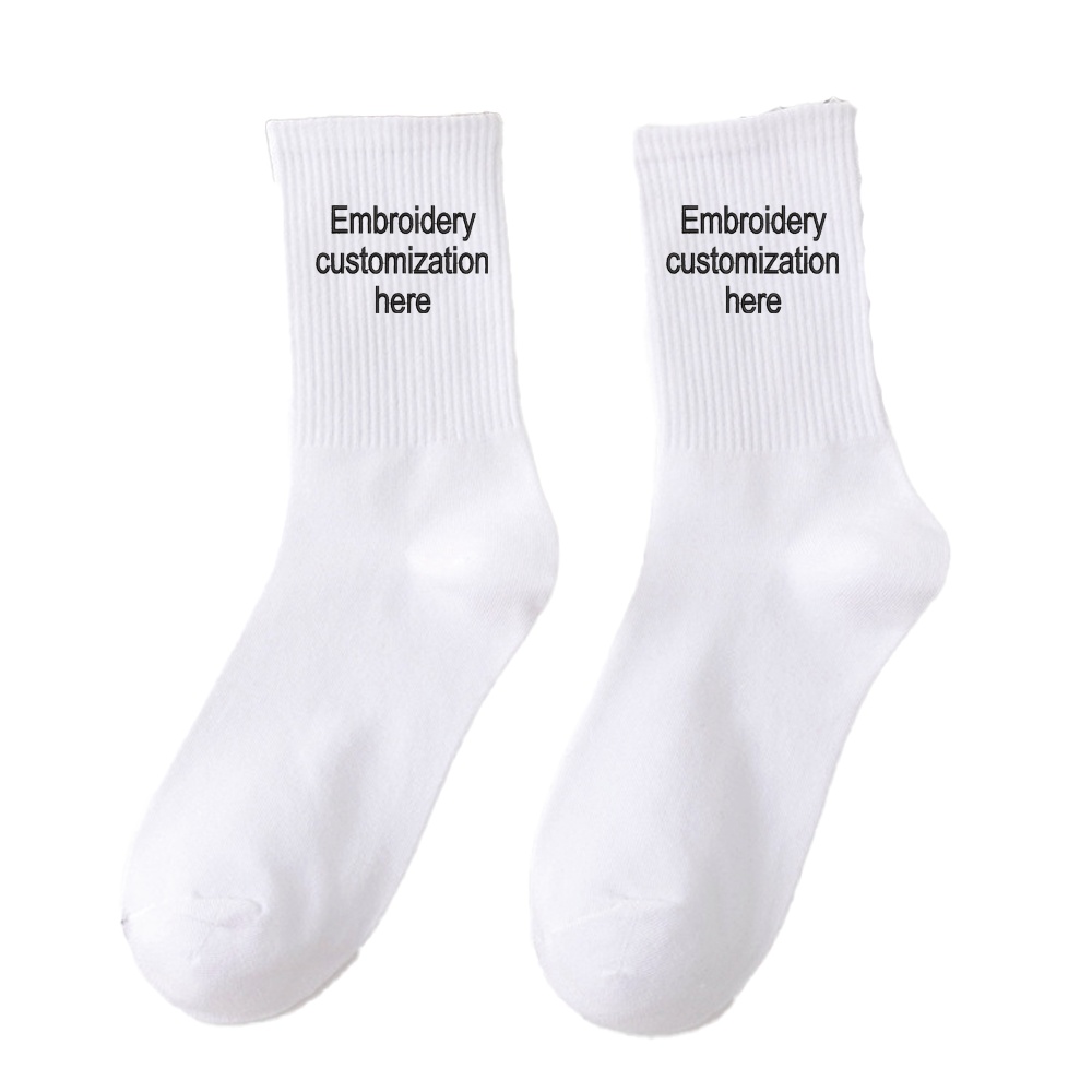 TEMU Custom Personalized Socks - Custom Text Logo, Machine Washable, , Unique Gift For Family & Party Favors, Personalized Socks, Party Favors,