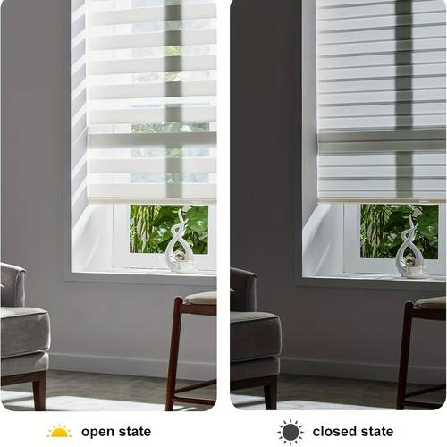 cordless window blinds curtains double layer control of light during and night suitable for home and to install