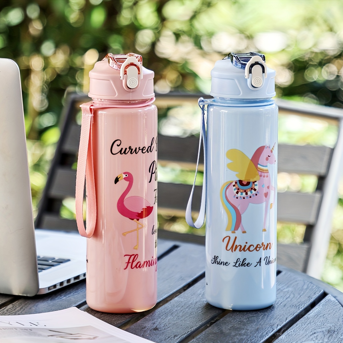 1pc capybara 750ml large capacity water bottle with straw cute animal design portable durable for outdoor activities hiking camping   options camping water bottle   design sturdy construction