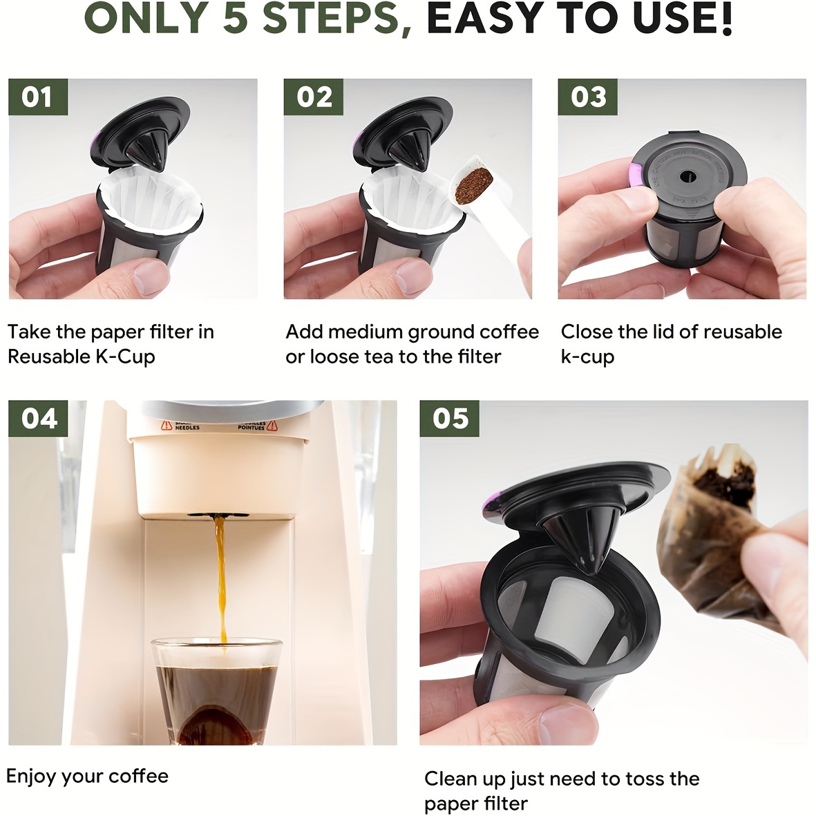 K cup paper filters best sale