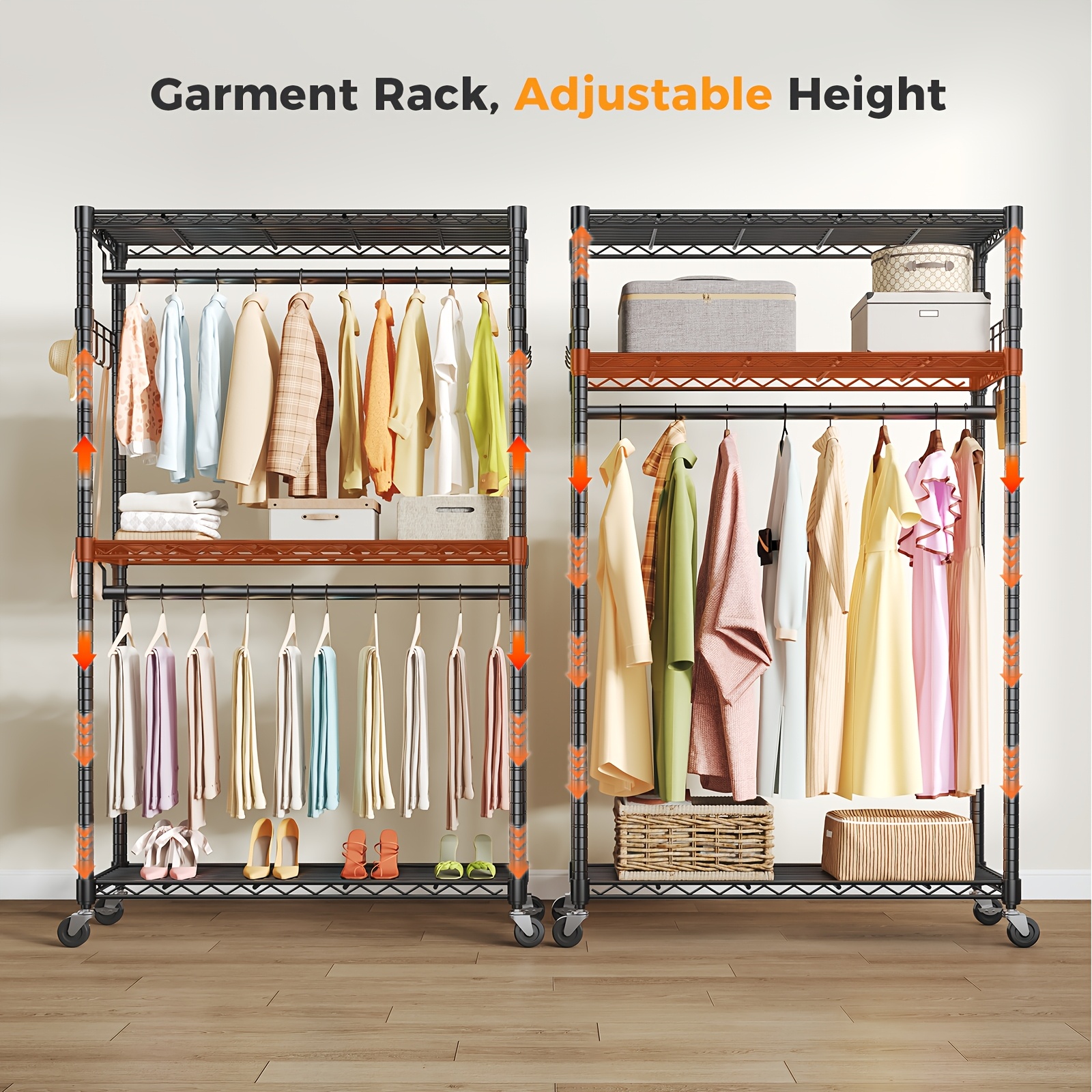 metal clothes rack sold on Temu United States