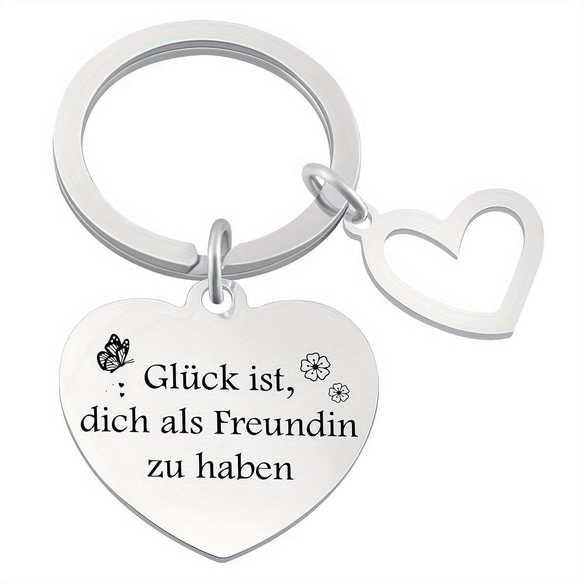 Image of 1pc, Keychain For , Birthday Present, Engraved Keychain, Christmas Present
