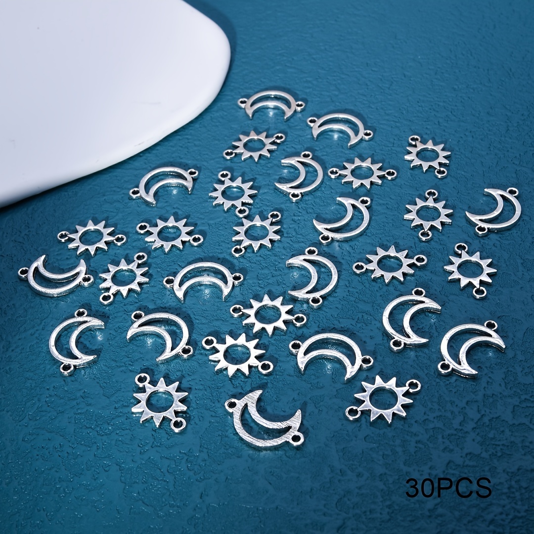 30pcs Ramadan Moon Alloy Additions