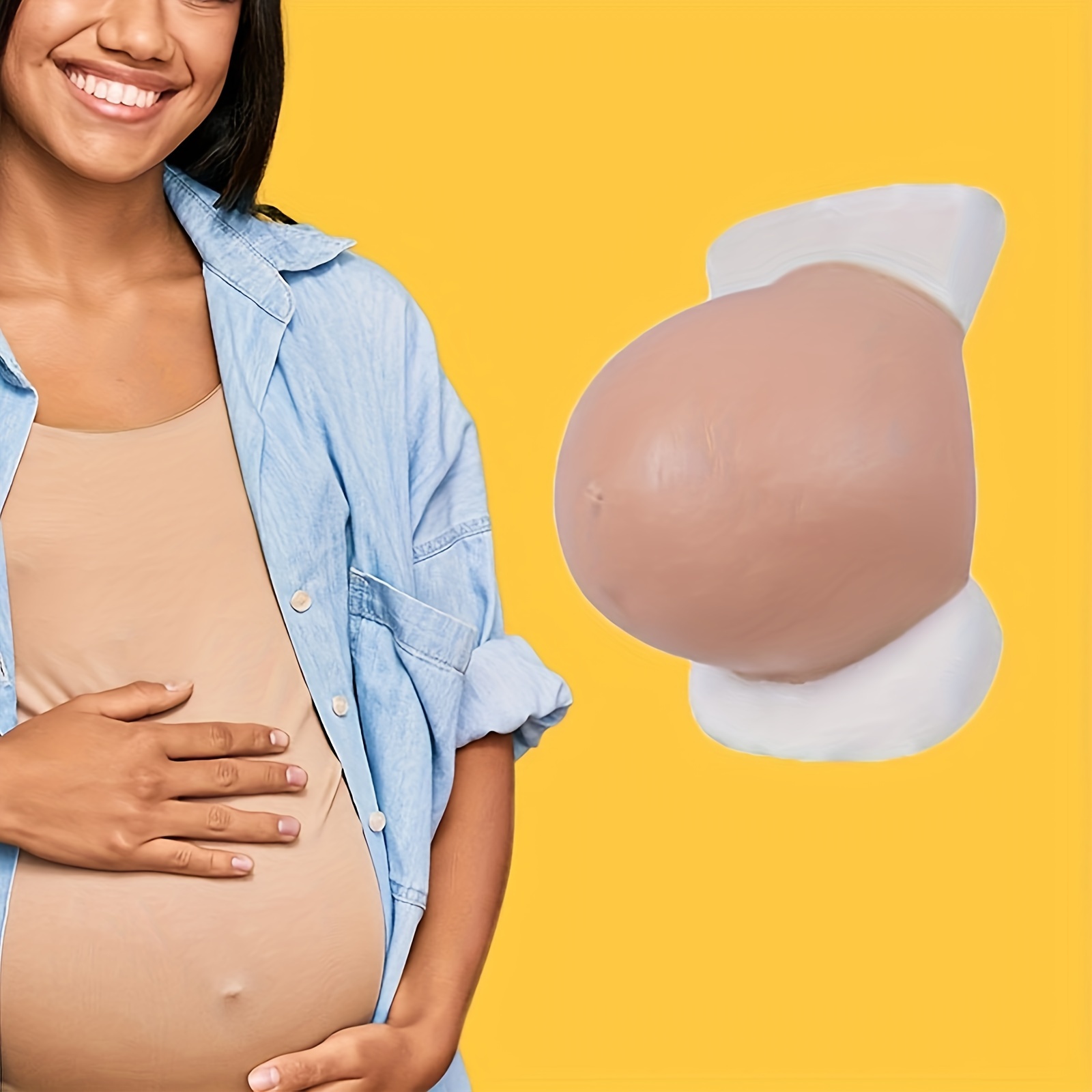 Faux Ventre De Grossesse Réaliste Pour Femmes - Ventre Artificiel En Éponge Pour Cosplay, Photographie Et Halloween
