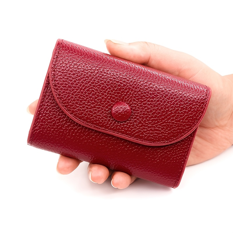 TEMU Neue Damen Kurze Geldbörse Mode Einfache Münzfach Süße Kartenhülle Münztasche