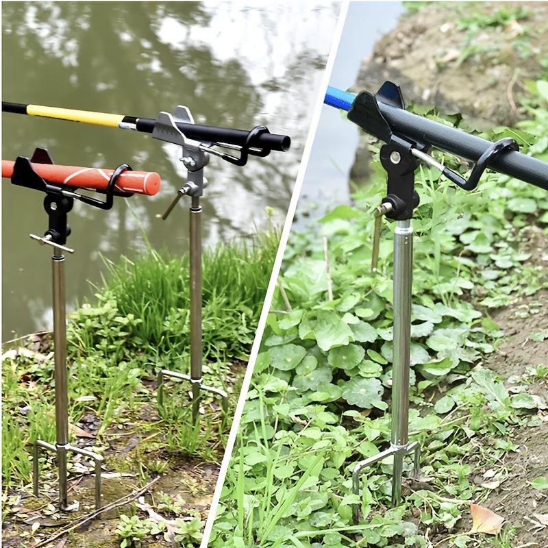 beach ground fishing rod holders bank fishing pole holders - Temu