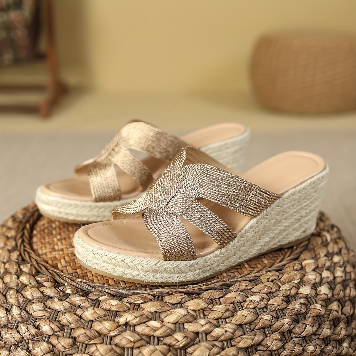 Wedge Zapatos De Plataforma Shein Sandalias De Tacón Con