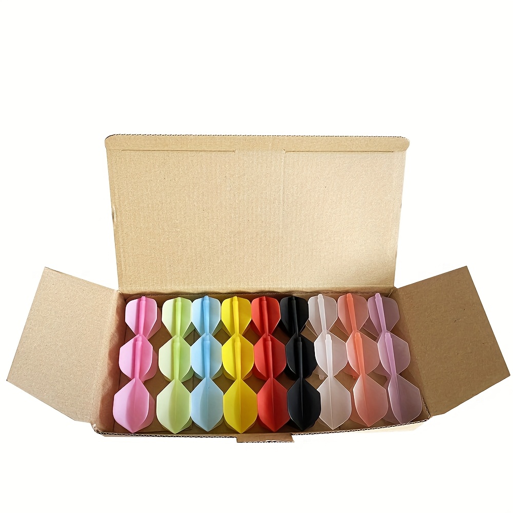 E-shop 27-teiliges Mischfarben-Set - 2BA Integrierter Hochtransparenter Dart-Schwanz - Hochfester POM Dart-Schwanz - Farbenfrohe Stilkombinationen -