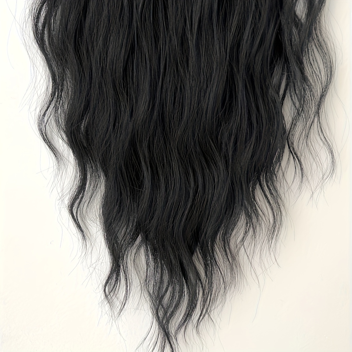 synthetic hair extensions in   with 16 clips measuring 22 24 inches in length featuring a water wave style this set   7pcs   a   look for women details 2