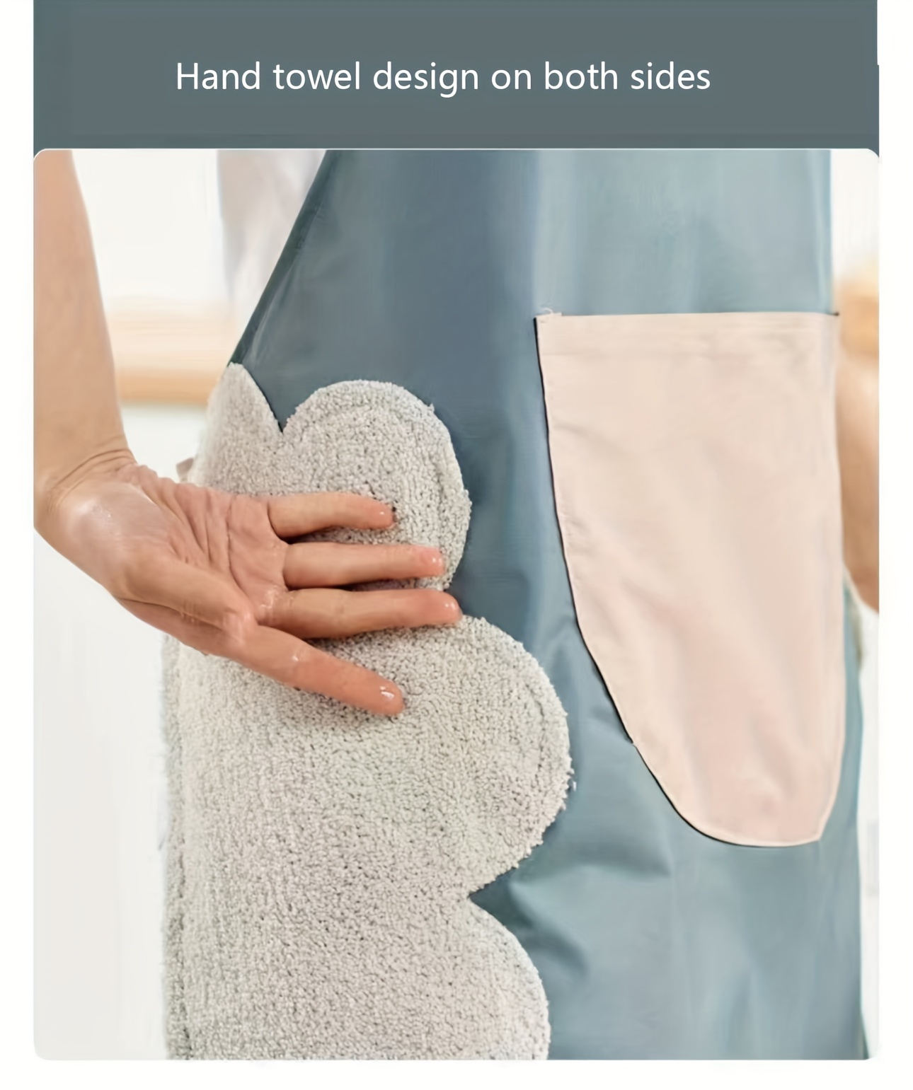 1pc, Apron, Cute Cartoon Aprons With Pockets, Wipeable, Waterproof, Oil-Proof, Polyester Kitchen Aprons For Women, Adjustable Strap, Fashion Korean Style, Cooking Workwear details 1