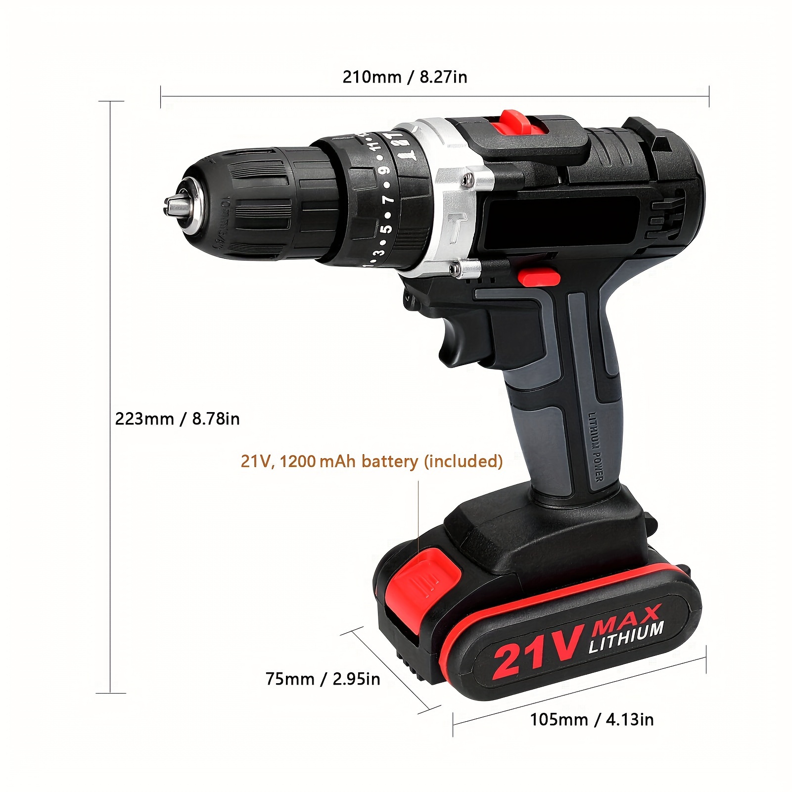 

Lixada Ousehold 3in1 Multifuctional Electric Drill 25 Gears Of Torques Adjustable Mini Screwdriver Ways Adjustment