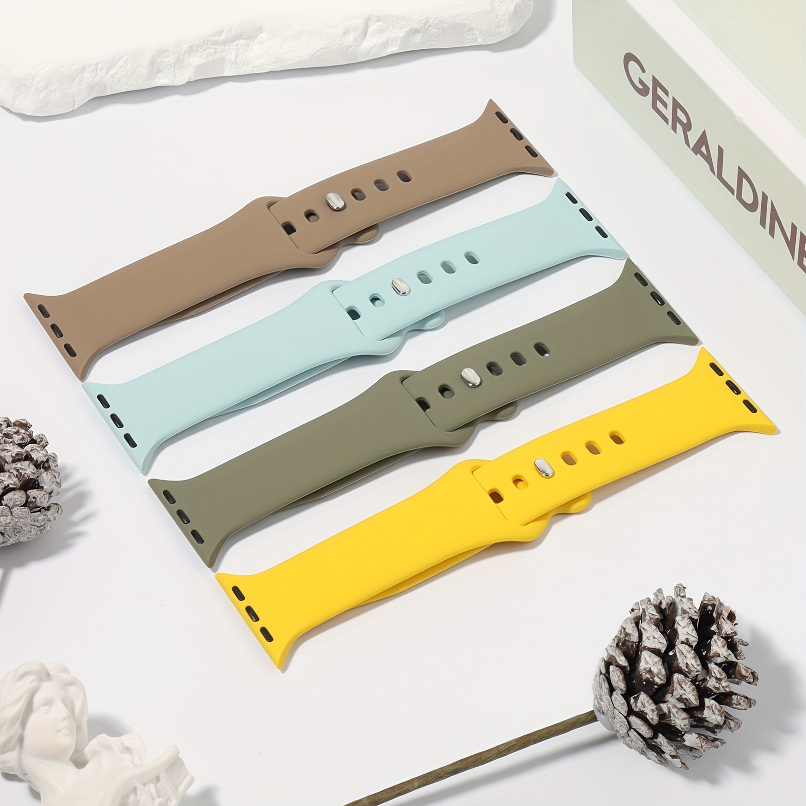 Soft Bands for iWatch Band 40mm 41mm 38mm 46mm 45mm 44mm 42mm for Women Men, Waterproof Sport iWatch bands Replacement Strap Wristbands for iWatch SE Series 10 9 8 7 6 5 4 3 2 1, Smartwatch Accessories, Daily Wear Bands, Comfortable Wristbands, Minimalist Design, Sweatresistant Bands, Flexible Straps, Adjustable Wristbands, Secure Buckle Bands, Techsavvy Users, Fitness Enthusiasts