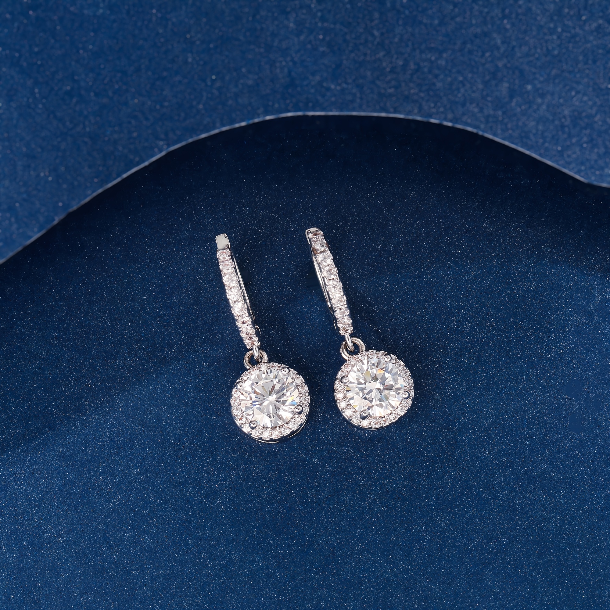 round dangling earrings   atmosphere suitable for women a   of gift occasions with box Product details 3