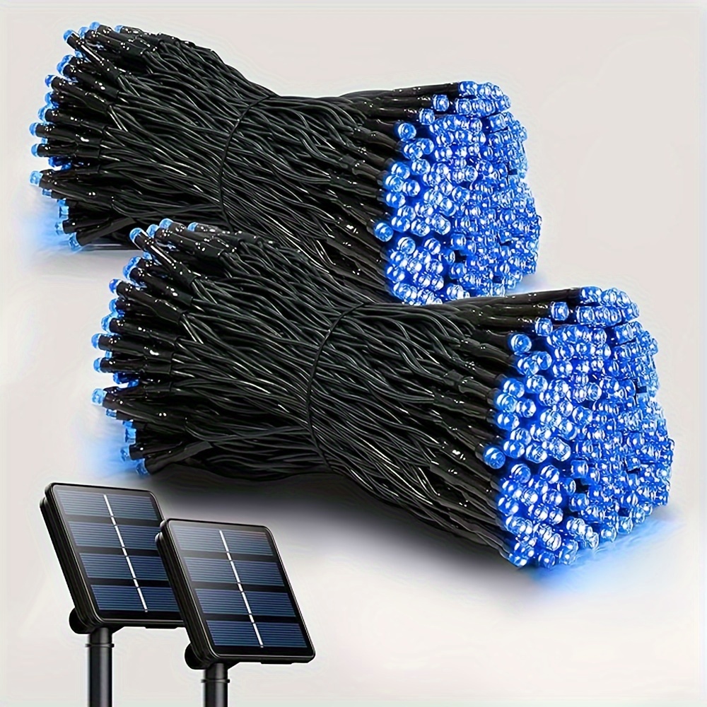 TEMU 1/2pack 80ft Solar Led Christmas Lights, Day Decorations Lights July 4th Decor Led String Fairy Lights Waterproof Ip65 Outdoor Led Tree Lights