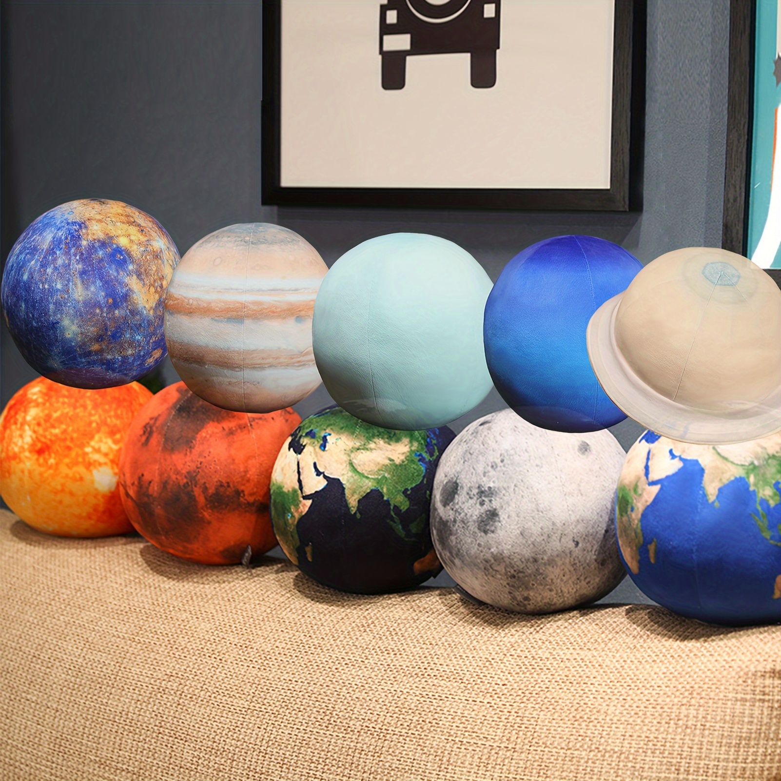 

Solar System Plush Pillow Covers - Space-themed Cushions For Kids' Room Decor, Soft Fabric, 2 Sizes Available Pillows For Couch Pillows For Kids