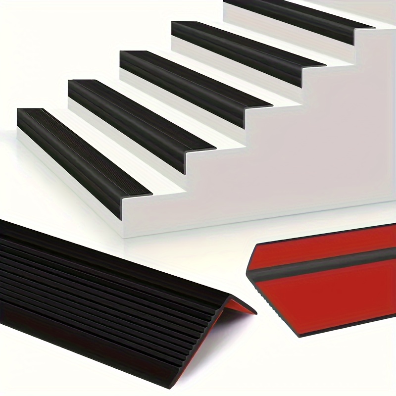 

3.3ft/6.6ft Self-adhesive Stair Edge Protector: Rubber Strip For Stair Corners, Indoor/outdoor Waterproof Stair Tread