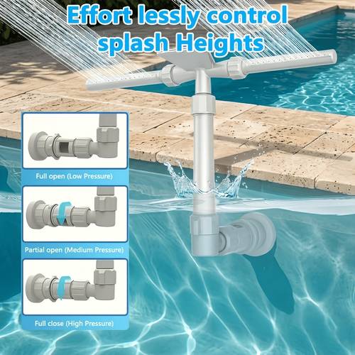 ipx8 swimming pool sprinkler water fountain para piscina outdoor pool decor cascading fountain for inground pools water fun pool aerator backyard decor for above in ground indoor outdoor pools