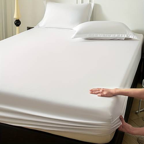 soft breathable microfiber fitted sheet suitable for machine washable bedspread brushed texture for solid color minimalist bed comfortable for fits most bed frames