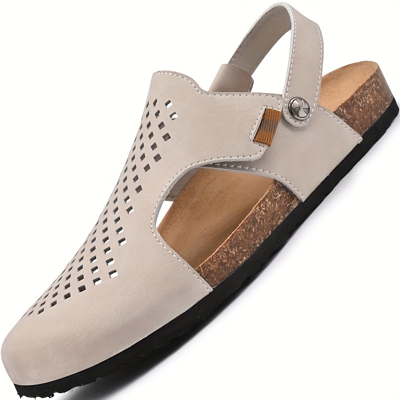 sandals for men closed toe fisherman mens grey size summer flip