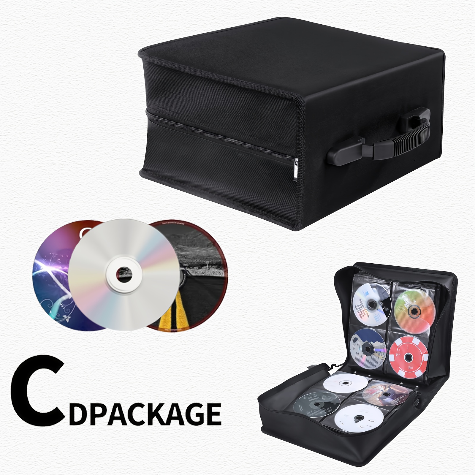 Store 240 CDs with Zippered Holder