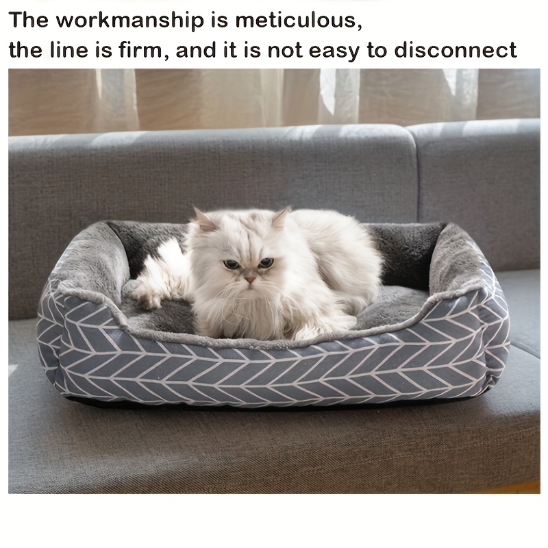 

A Pet Bed, -style For Cats And Dogs, Comfortable Small Cabin Style Pet Nest, Polyester Fiber, Unassembled Comfortable Pet Pad.