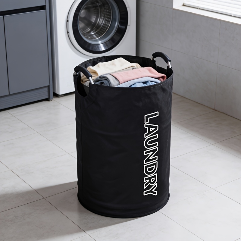 oversized bohemian style fabric laundry basket with handles freestanding high backed chair style dirty clothes hamper suitable for bedroom bathroom or dorm sturdy and durable classic rectangular design multi functional storage option
