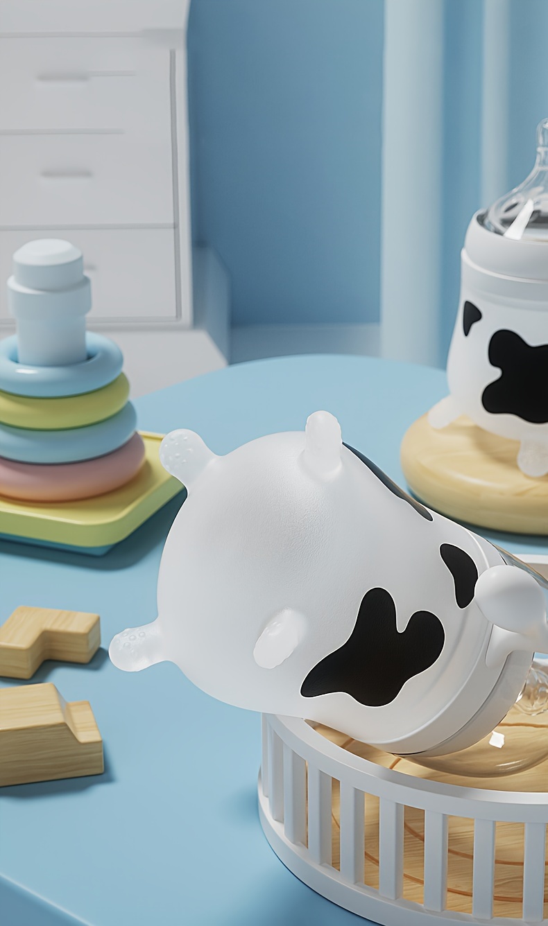 2 stuks/1 stuk HOTMIR Babyvoedingsfles met Handvat - Wijde Mond Voedingsfles Geschikt voor Baby's/Peuters, PP Fles voor Moedermelk/Formule, Reisvriendelijke Babyfles