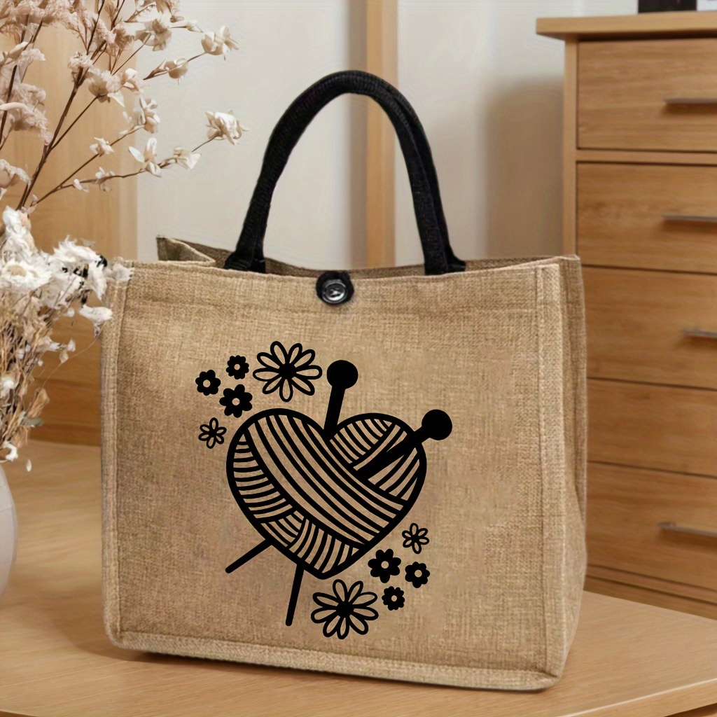 

Crochet And Knitting Tote Bag , Shoulder For Women - And Bag