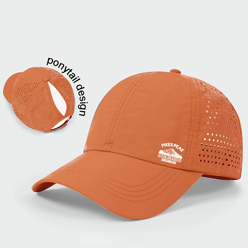 TEMU Men's Spring/summer Fashion Trend Baseball Cap, Women's Versatile Outdoor Ponytail Cap