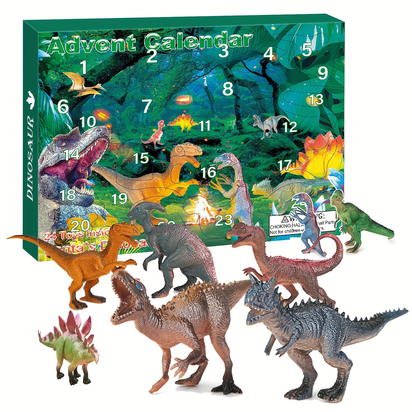 

Calendrier de l'Avent des Dinosaures 2024 : Figurines de Dinosaures Réalistes, Compte à Rebours de 24 Jours, Cadeau de Noël pour Adultes