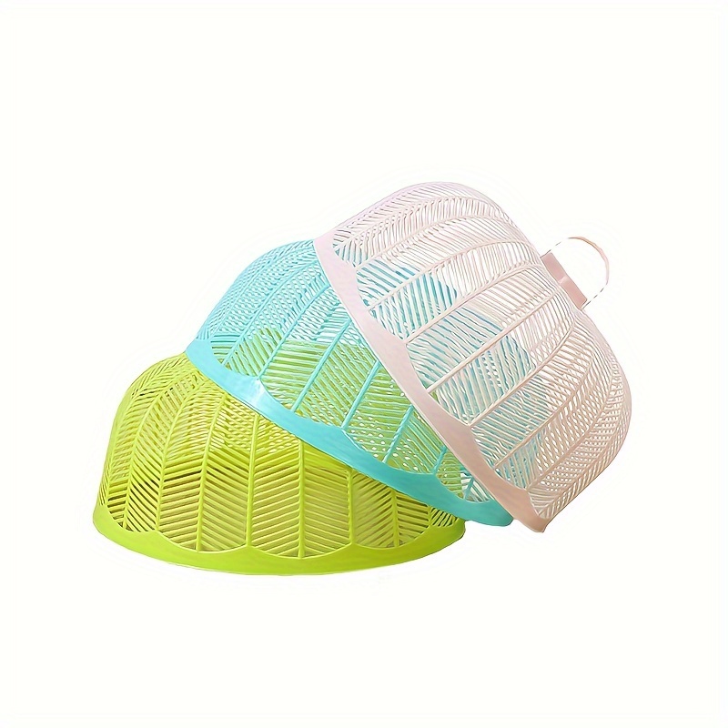 

3-piece Set Reusable Food Covers - Anti-fly, Insect & Mosquito Mesh For Kitchen And Outdoor Picnics