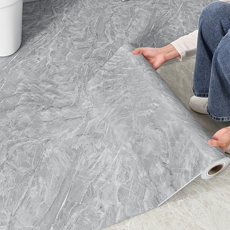 waterproof, -slip bathroom floor and wall stickers for renovation - self-  toilet remodeling decals 0