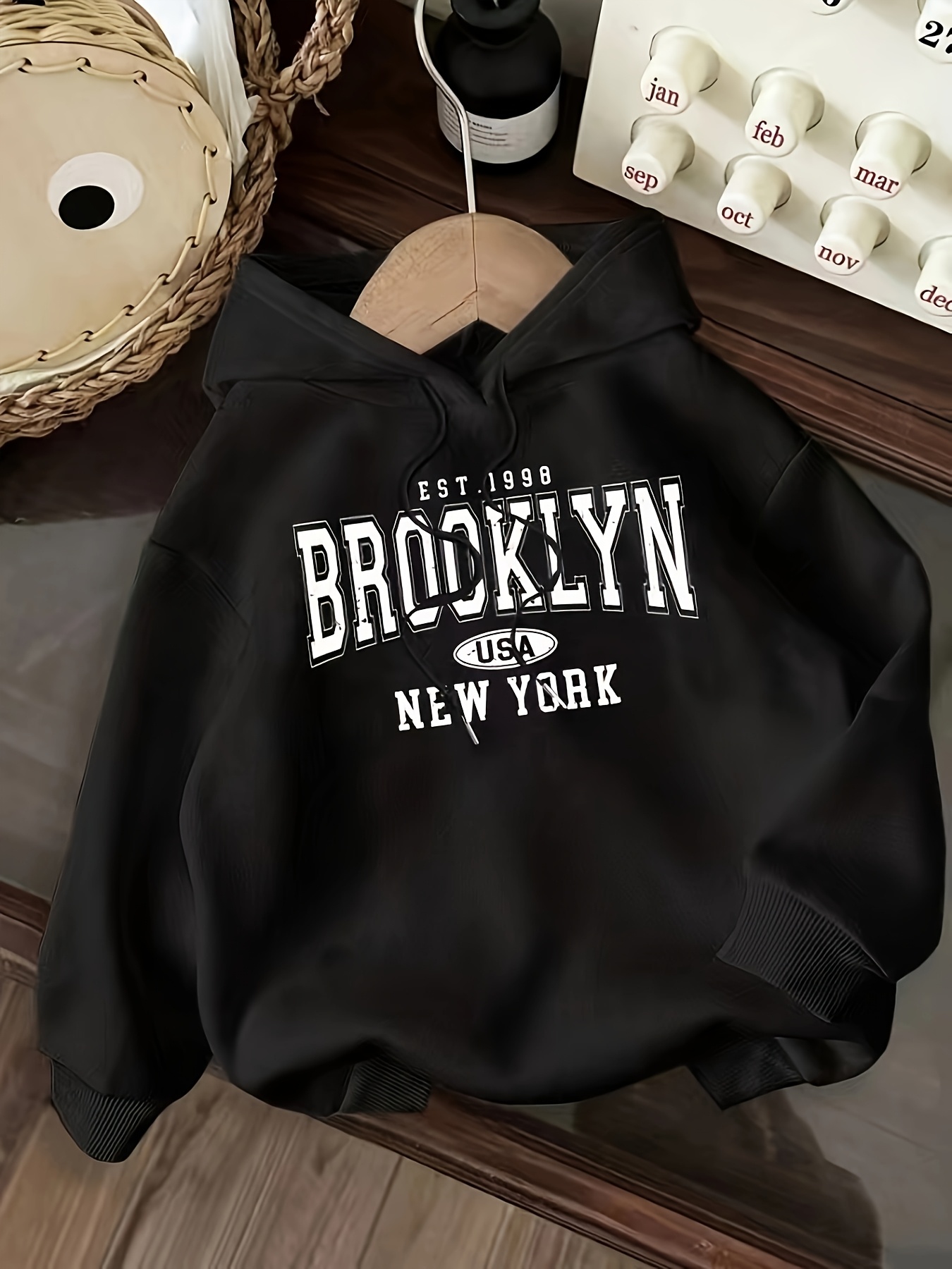 gemütlicher brooklyn hoodie damen lässiges Temu Germany