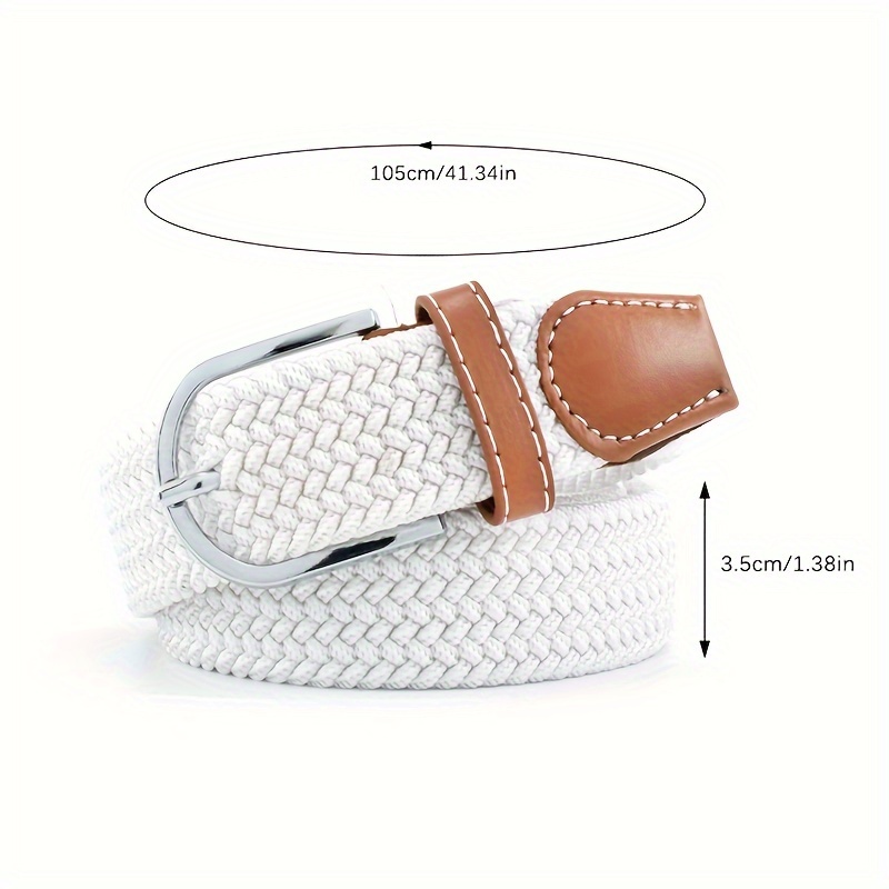 Elegant Elastic Belt For - Stretchy, Alloy , Nylon Waistband