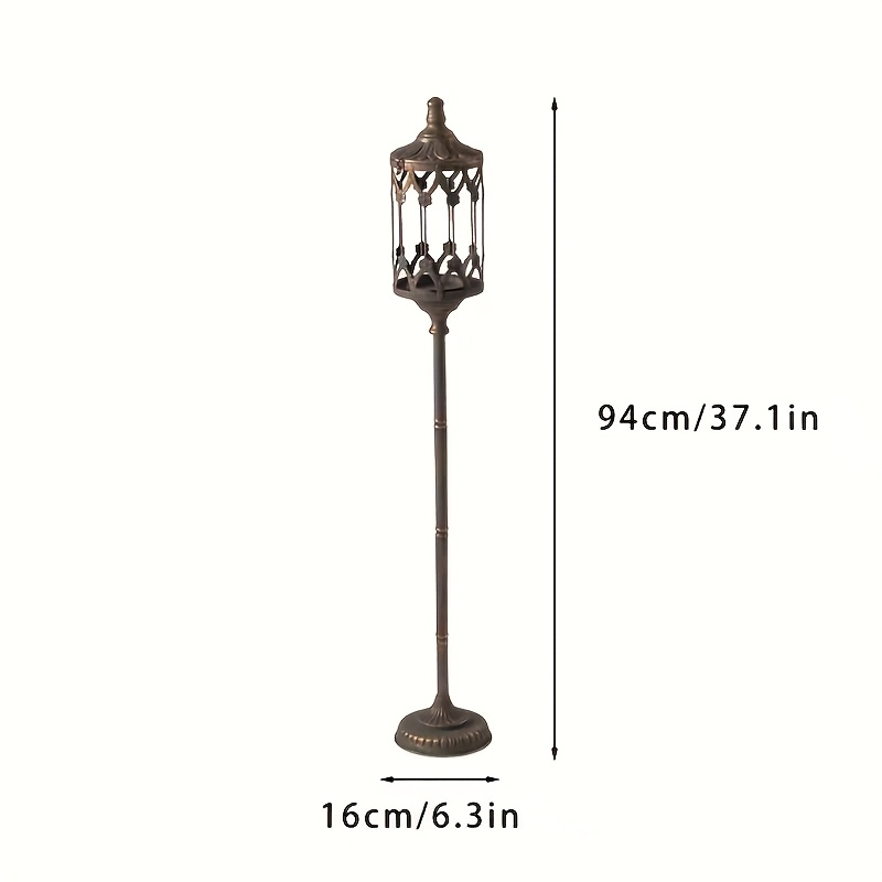 Image of Home Floor Candle Holder, Living Room Decorative Candle Stand Ornament, European Vintage Distressed