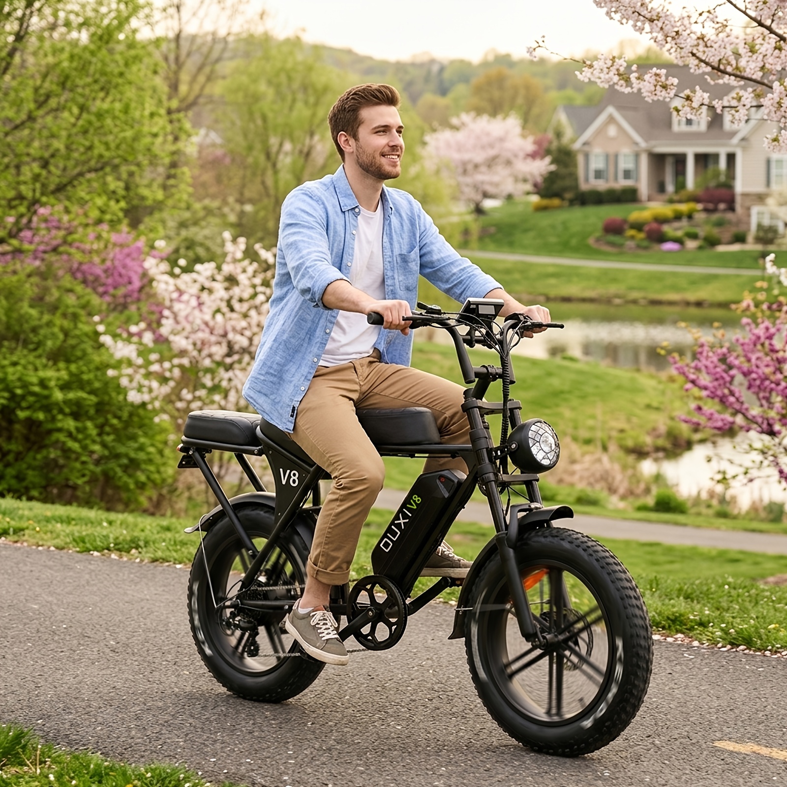 electric bike v8 electric mountain bike with 500w motor 48v 15ah 30ah removable larger battery 19mph h 20 tire e bike adult electric bicycles electric dirt bike electric mountain bike electric bicycle for adults e bike Product details 10