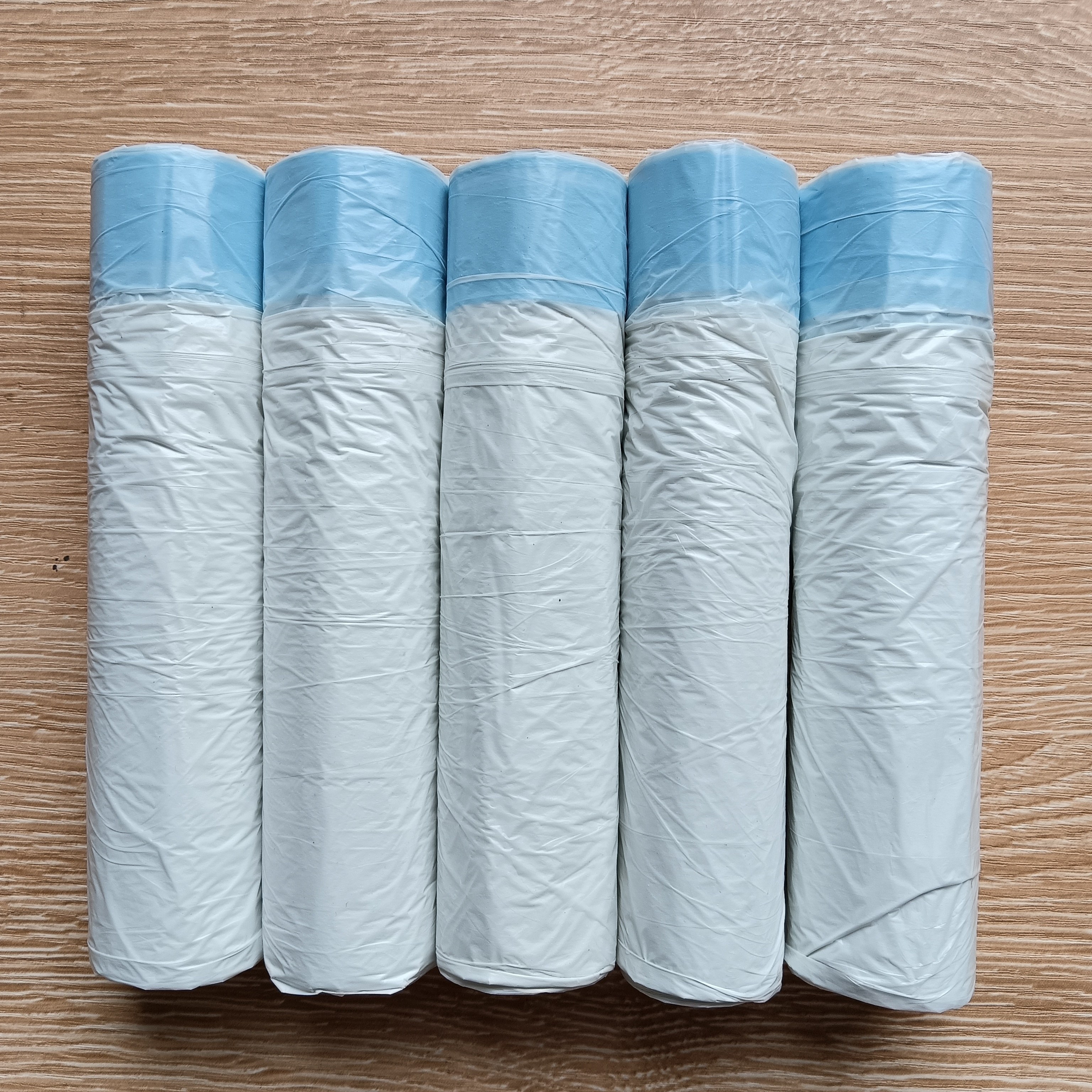 TEMU 75 Bags/5 Rolls 5 Gallon Drawstring Trash Bags Thickened: 0.71 Mil, Size:17.3