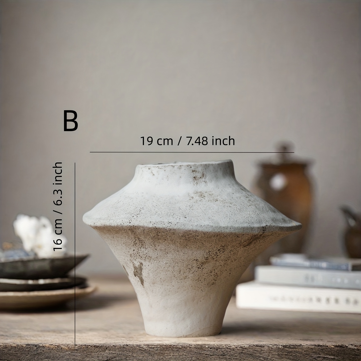 Image of Minimalist And Sophisticated Ceramic Vase. Suitable For Fresh Or Artificial Flowers, No Electricity Required - An Ideal Housewarming Gift With A High-end Style And Exquisite Design