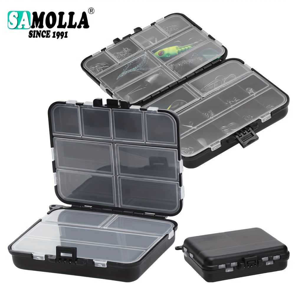 fixing tackle box * Fishing Tackle Box Small Portable Lure Fishing Gear Box for Hooks,  Sinkers, and Accessories
